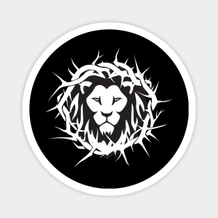 Lion of Judah, Crown of Thorns Christian Design Magnet